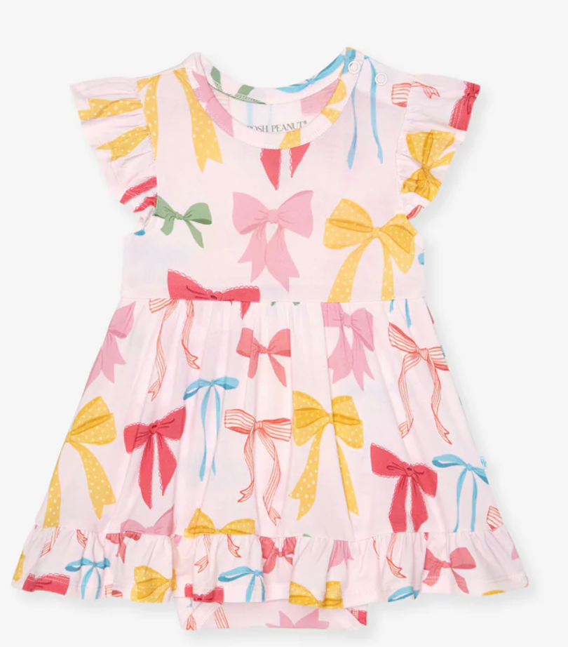 Posh Peanut Shawna Ruffled Twirl Bodysuit Dress