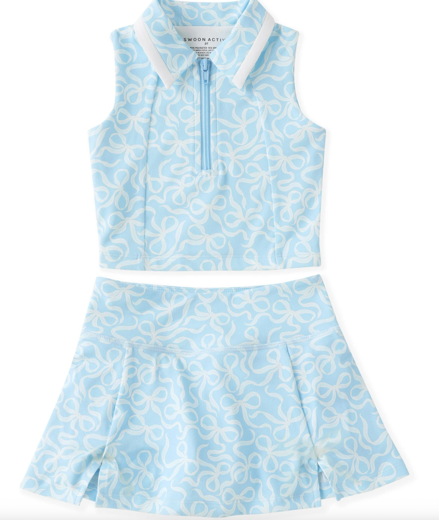 Swoon Baby Blue Sky Bow Proper Set