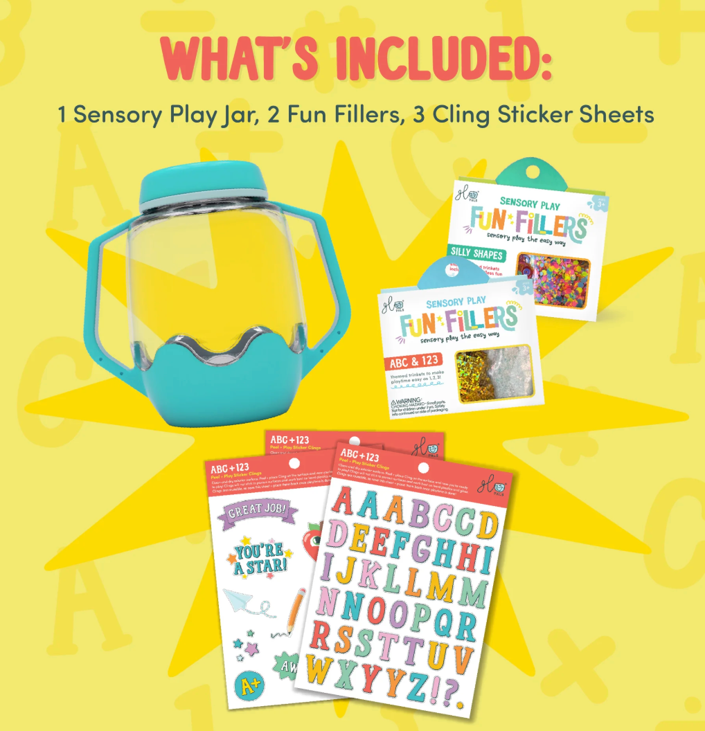 GLO Pals DIY Sensory Play Jar Set - ABC