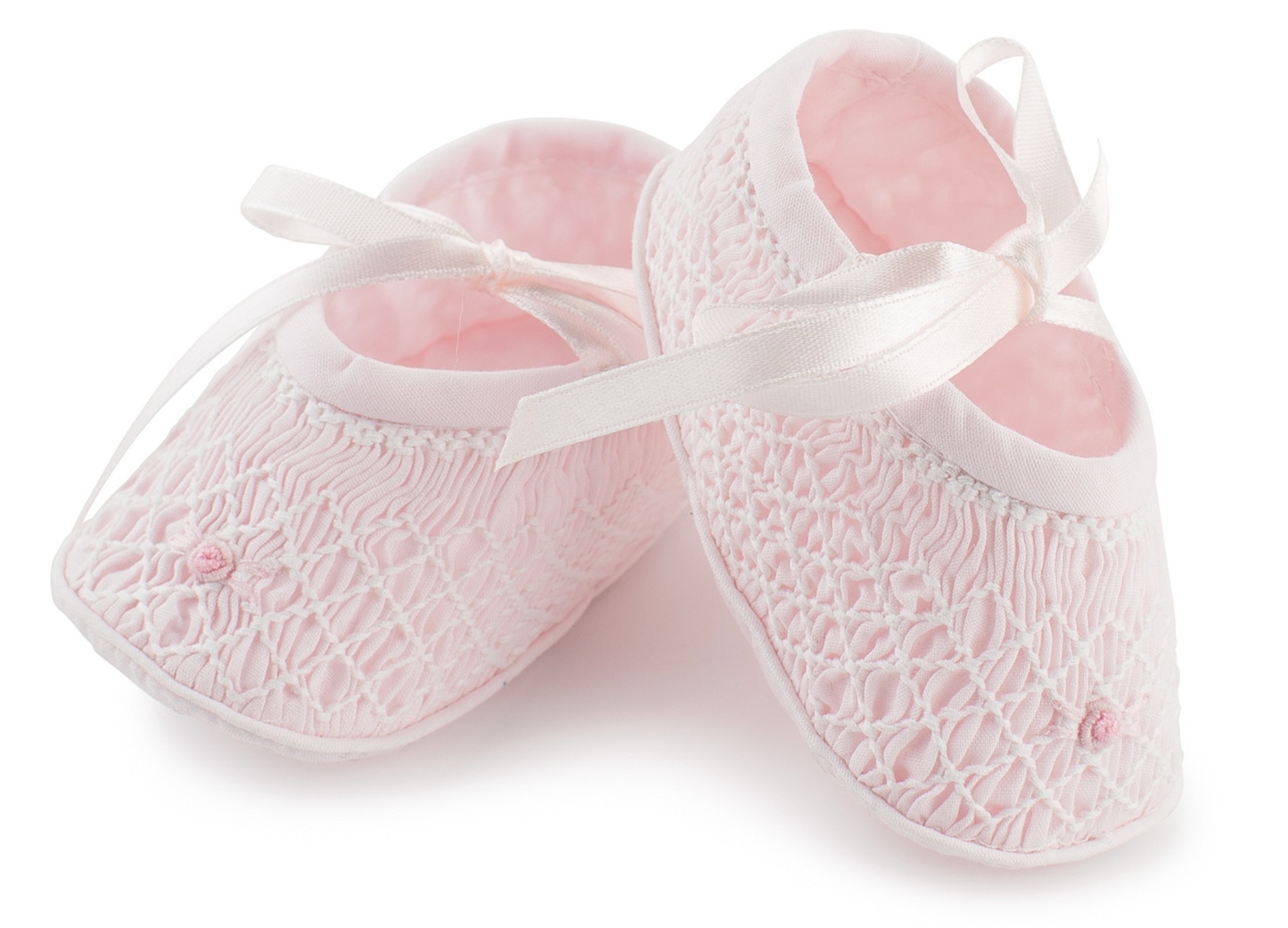 Feltman Brothers Smocked Booties - Pink