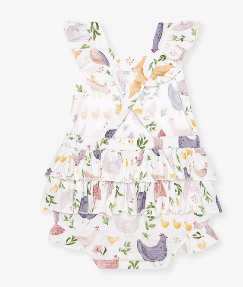 Posh Peanut Ruffled Strap Bubble - Jo