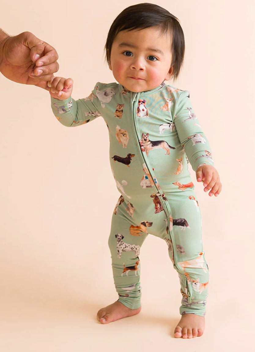 Posh Peanut Convertible One-Piece -Puppies