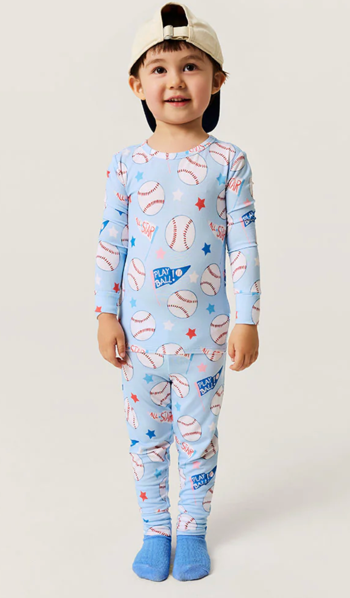 Posh Peanut Classic PJ Set - Play Ball