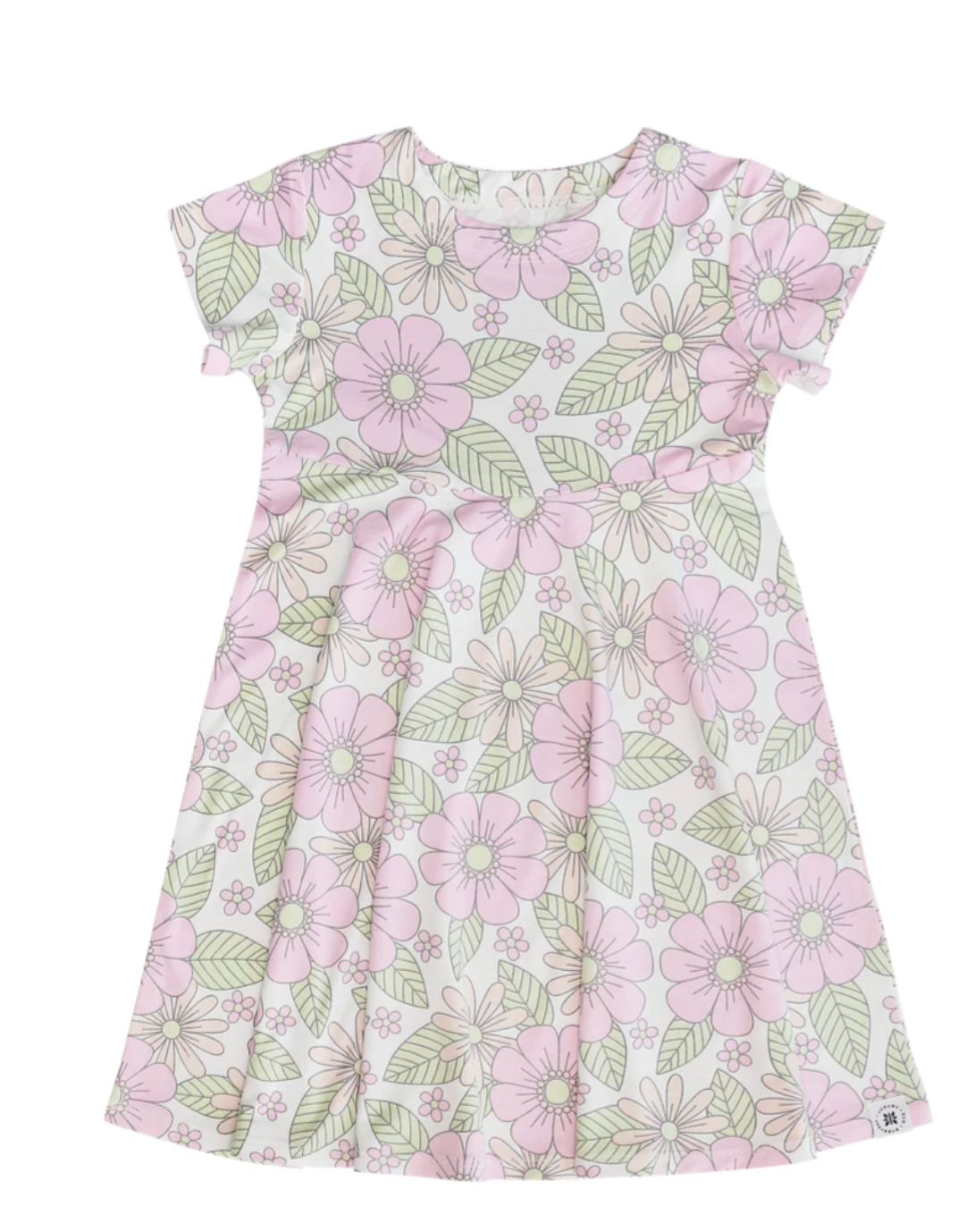 Sweet Bamboo Cap Sleeve Swirly Girl - Groovy Love