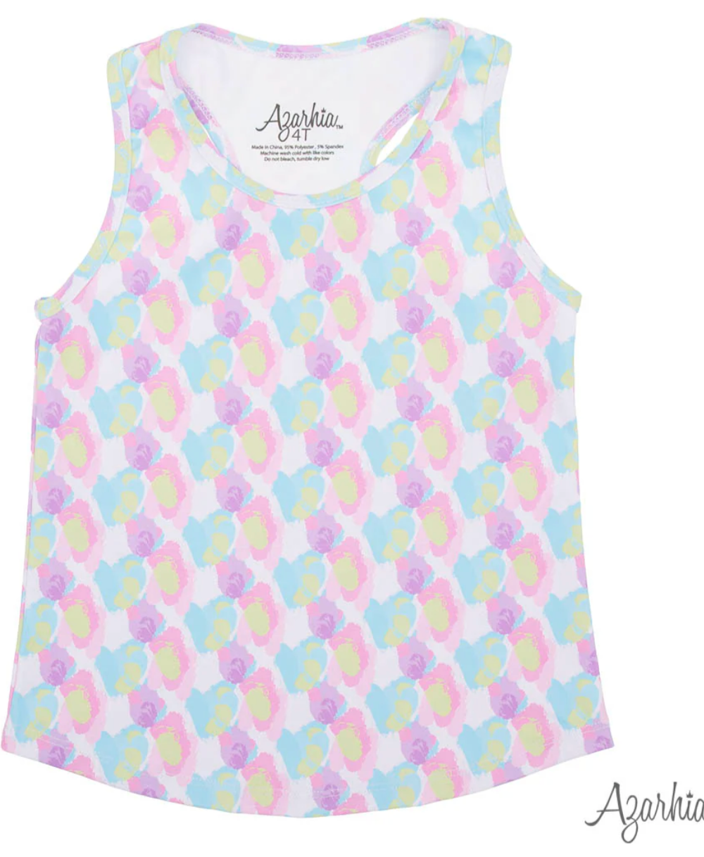 Azarhia Cotton Candy Leopard Printed Tank