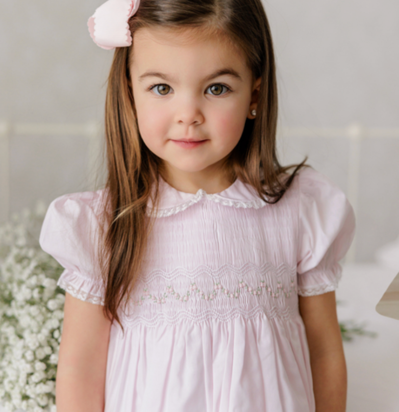 Feltman Bros. Girls Petite Petals Dress - Pink