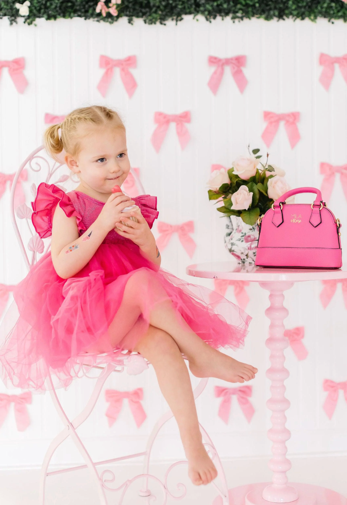 Mila & Rose Hot Pink Shimmer Tutu Dress