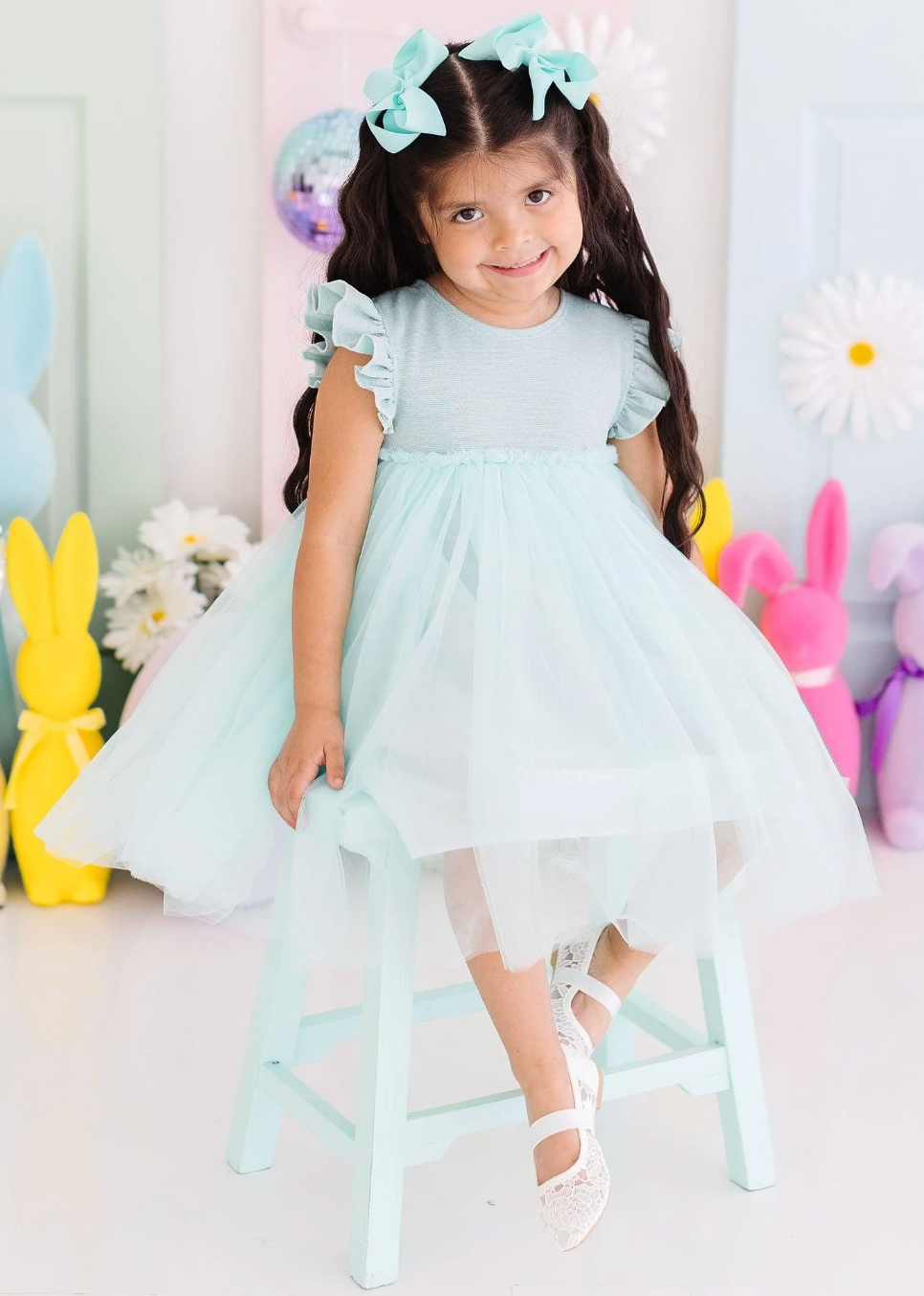 Mila & Rose Sage Shimmer Tutu Dress