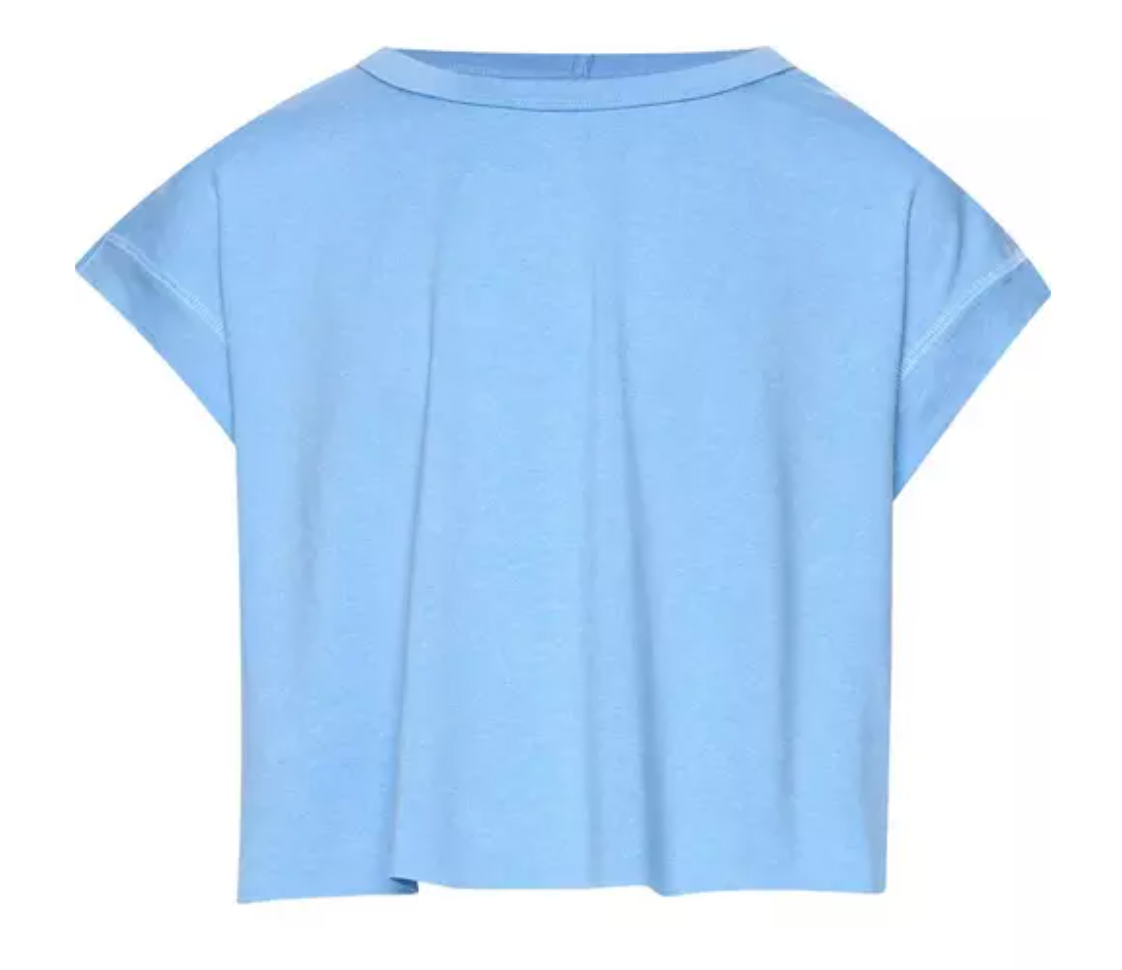 Fornia Creations Split Back Top -Spring Blue