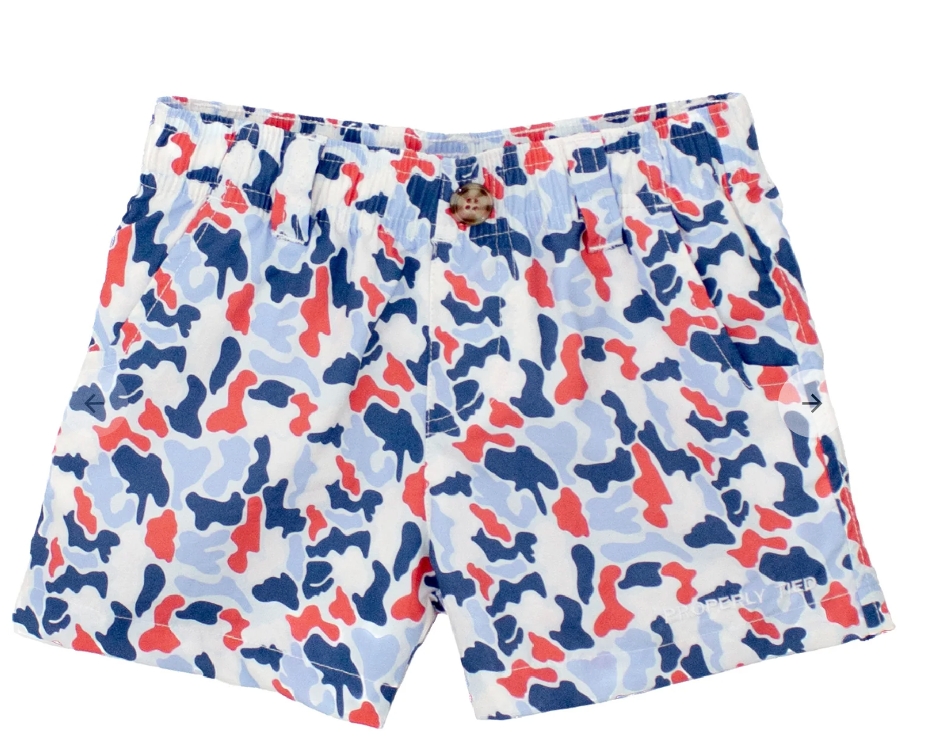 Properly Tied Boys Mallard Short Americana Camo