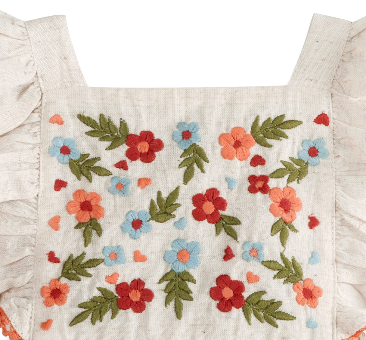 Viverano Anya Embroidered Romper & Headband