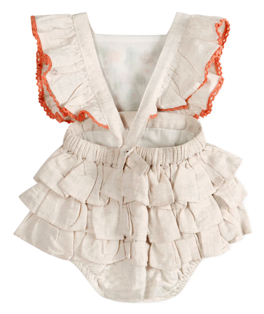 Viverano Anya Embroidered Romper & Headband