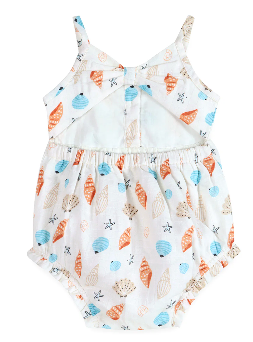 Viverano Seashell Baby Romper & Headband Set