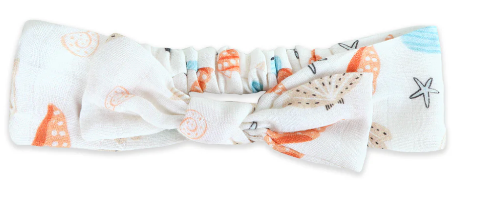Viverano Seashell Baby Romper & Headband Set