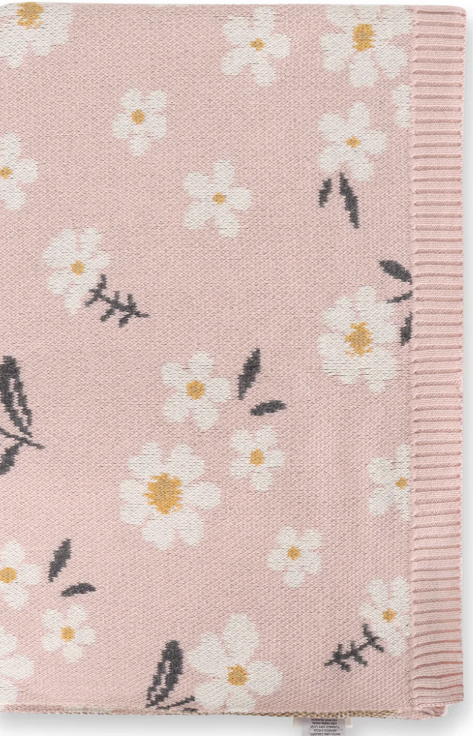 Virerano Daisy Floral Baby Blanket