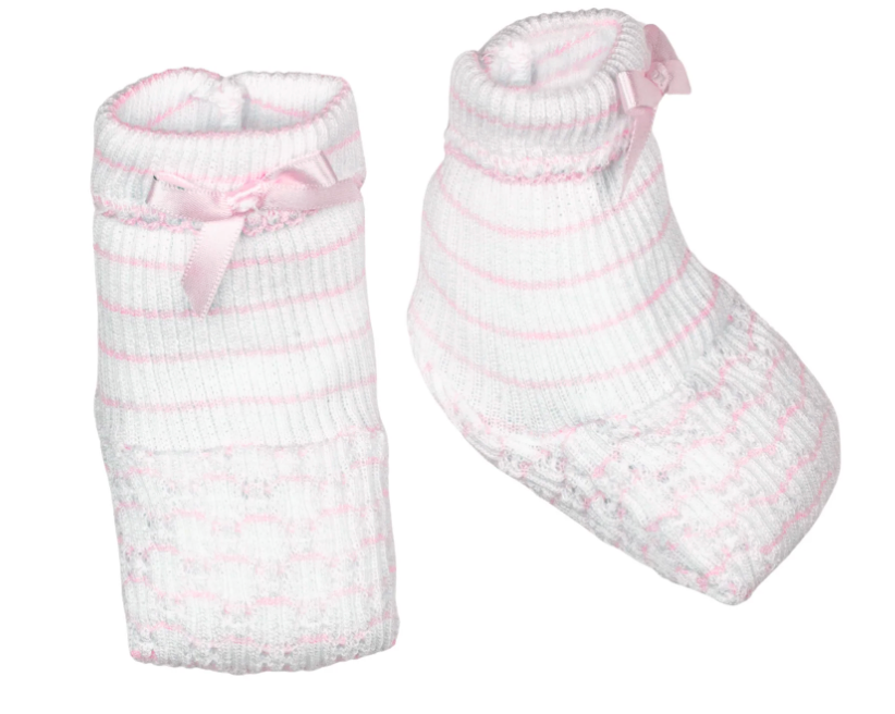 Paty Knit Pinstripe Booties