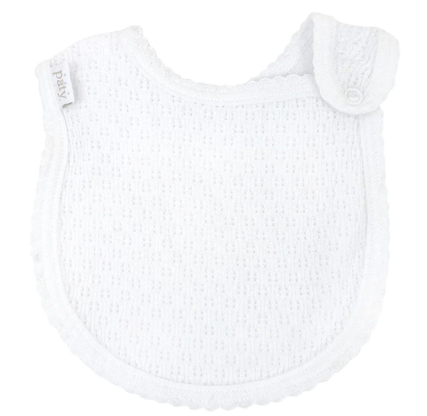 Paty Knit Shoulder Snap Bib