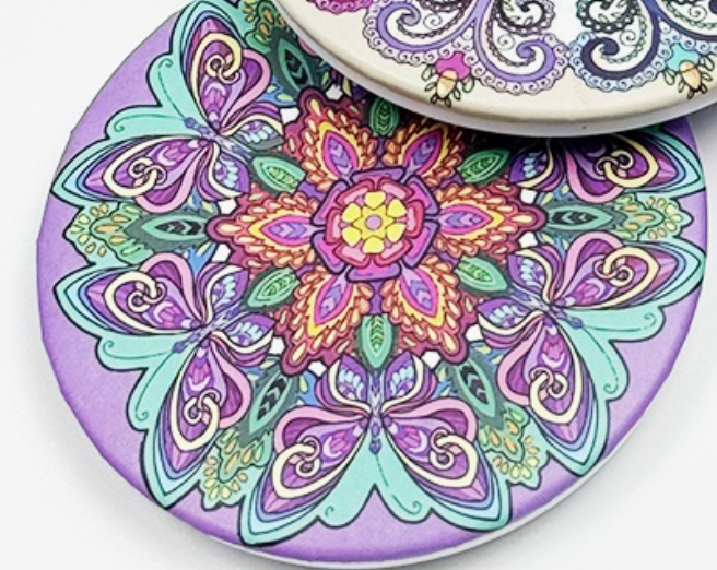 Mandala Pattern Compact Mirror