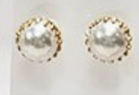Pearl Style Stud Earrings