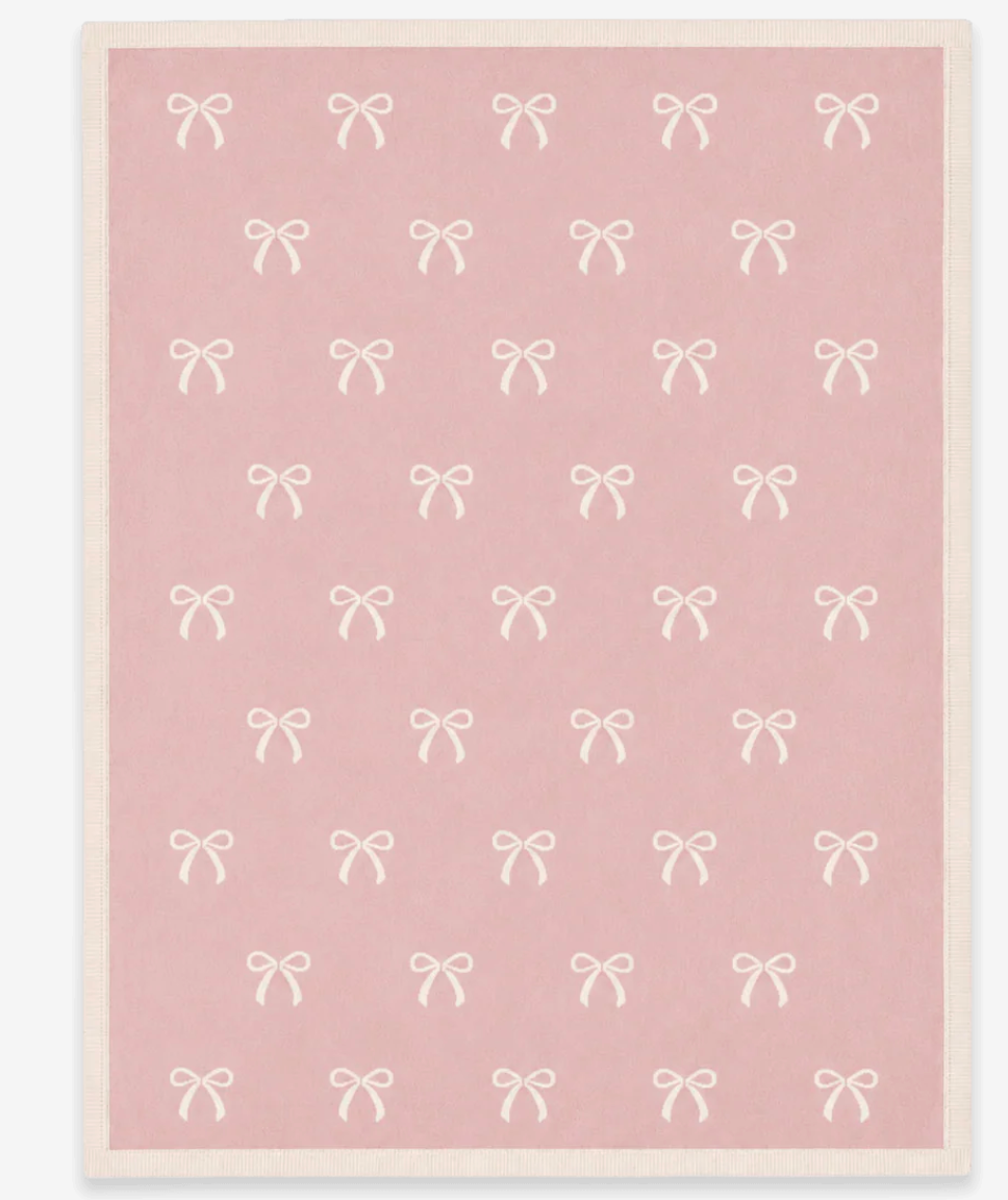 Viverano Sweet Bow Reversible Knit Blanket