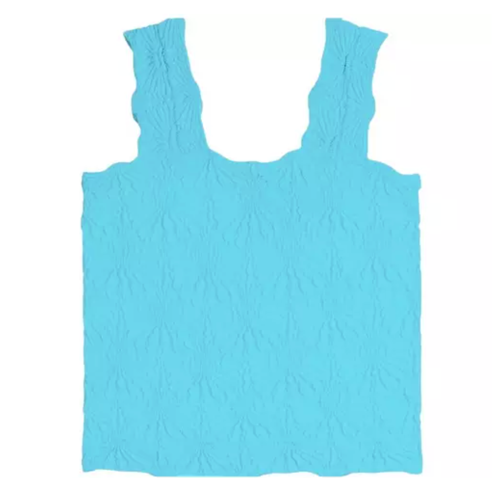 Suzette Collection Smocking Lace Tank