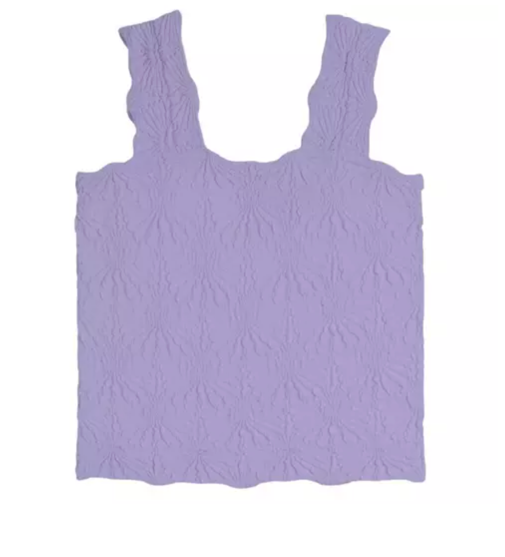 Suzette Collection Smocking Lace Tank