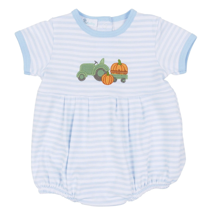 Magnolia Baby Pumpkin Tractor Applique Bubble