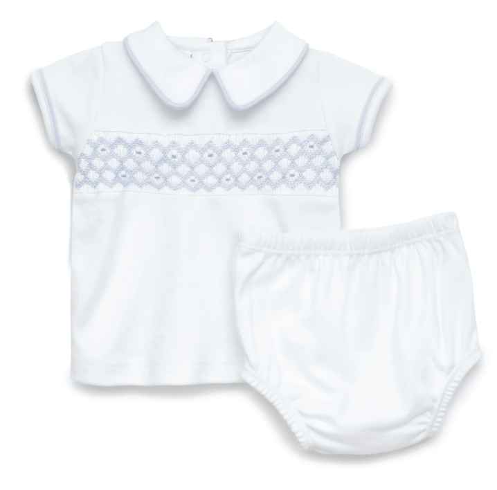 Magnolia Baby Charlie Smocked Diaper Cover Set