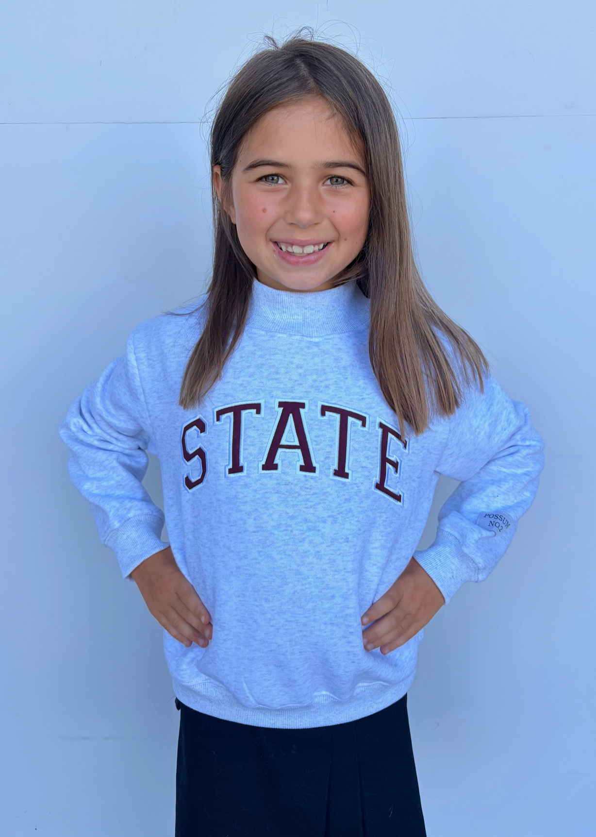 Possom #2 Youth State Mock Neck Sweatshirt