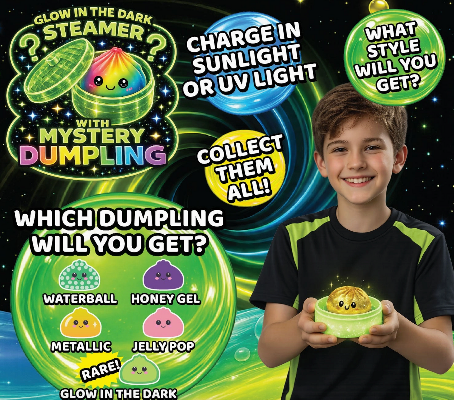 Fun Doh Glow in the Dark Steamer w/Mystery Dumpling