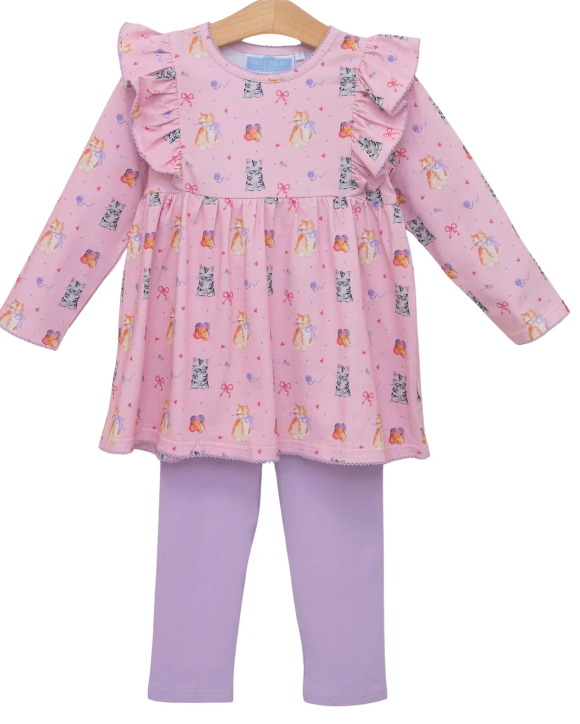 Trotter Street Kids Fluffy Friends Pant Set