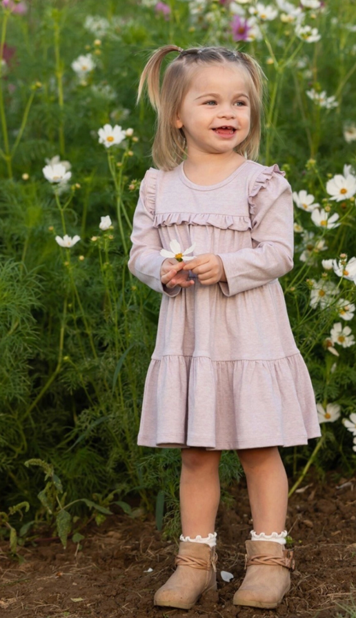 Mabel & Honey Maggie Dress - Purple