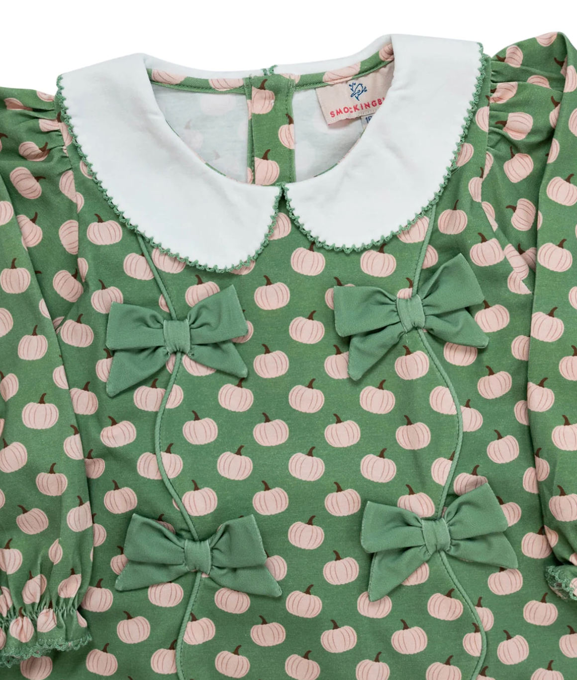 Smockingbird Sage Green Pumpkin Dress