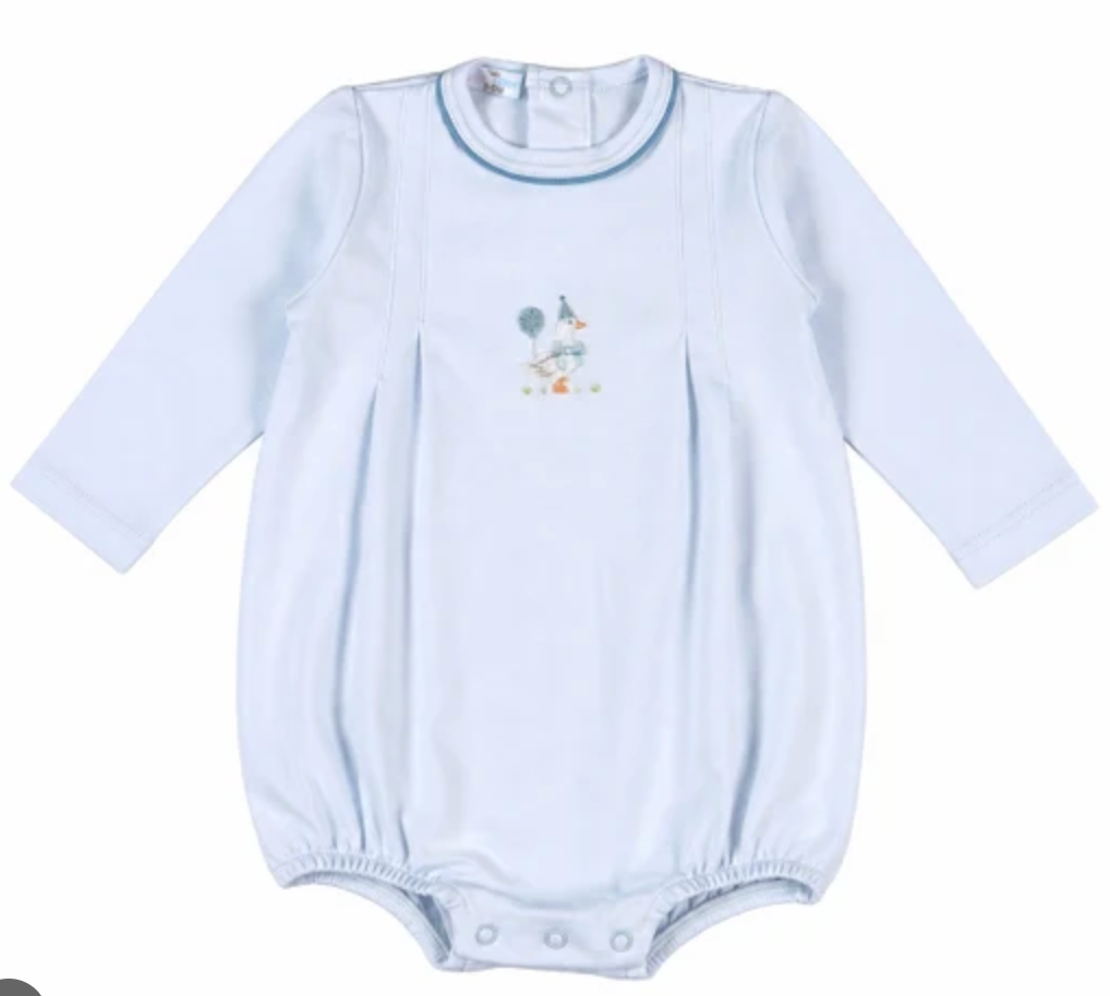 Baby Loren Blue Birthday Goose L/S Bubble