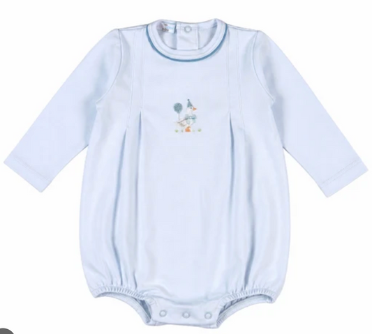 Baby Loren Blue Birthday Goose L/S Bubble