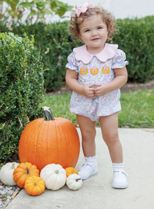 Trotter Street Kids Pumpkin Floral Bubble