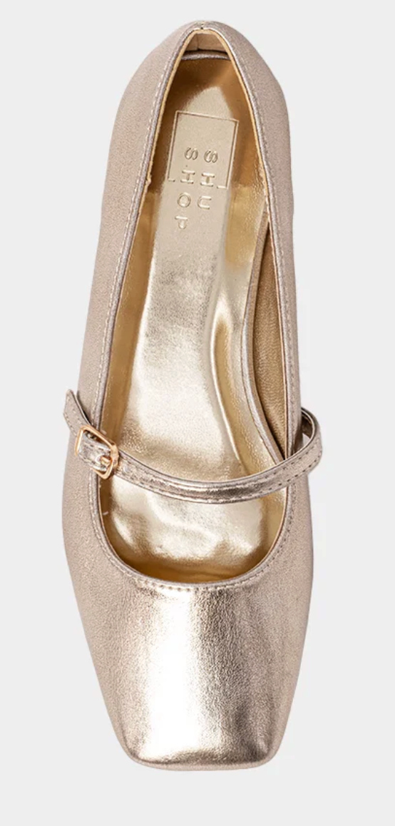 ShuShop Adele Mini Gold Flats
