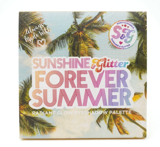 Sunshine & Glitter Forever Summer-Radiant Glow Eyeshadow Palette