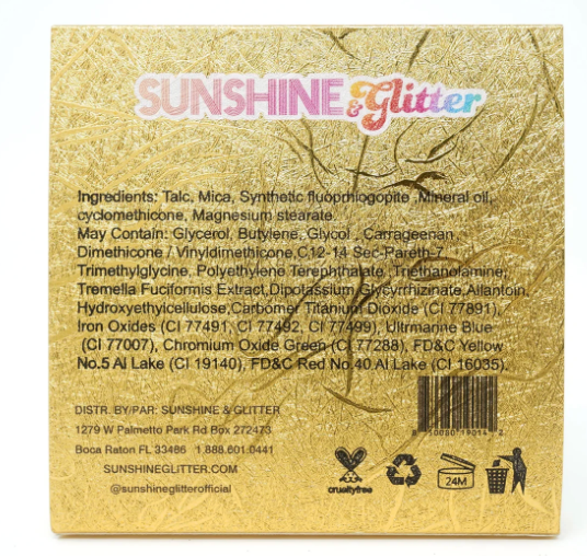 Sunshine & Glitter Forever Summer-Radiant Glow Eyeshadow Palette