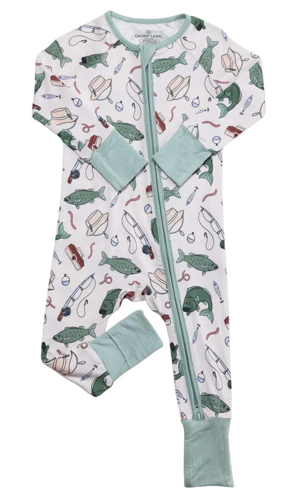 Caden Lane Zipper Romper - Off the Hook