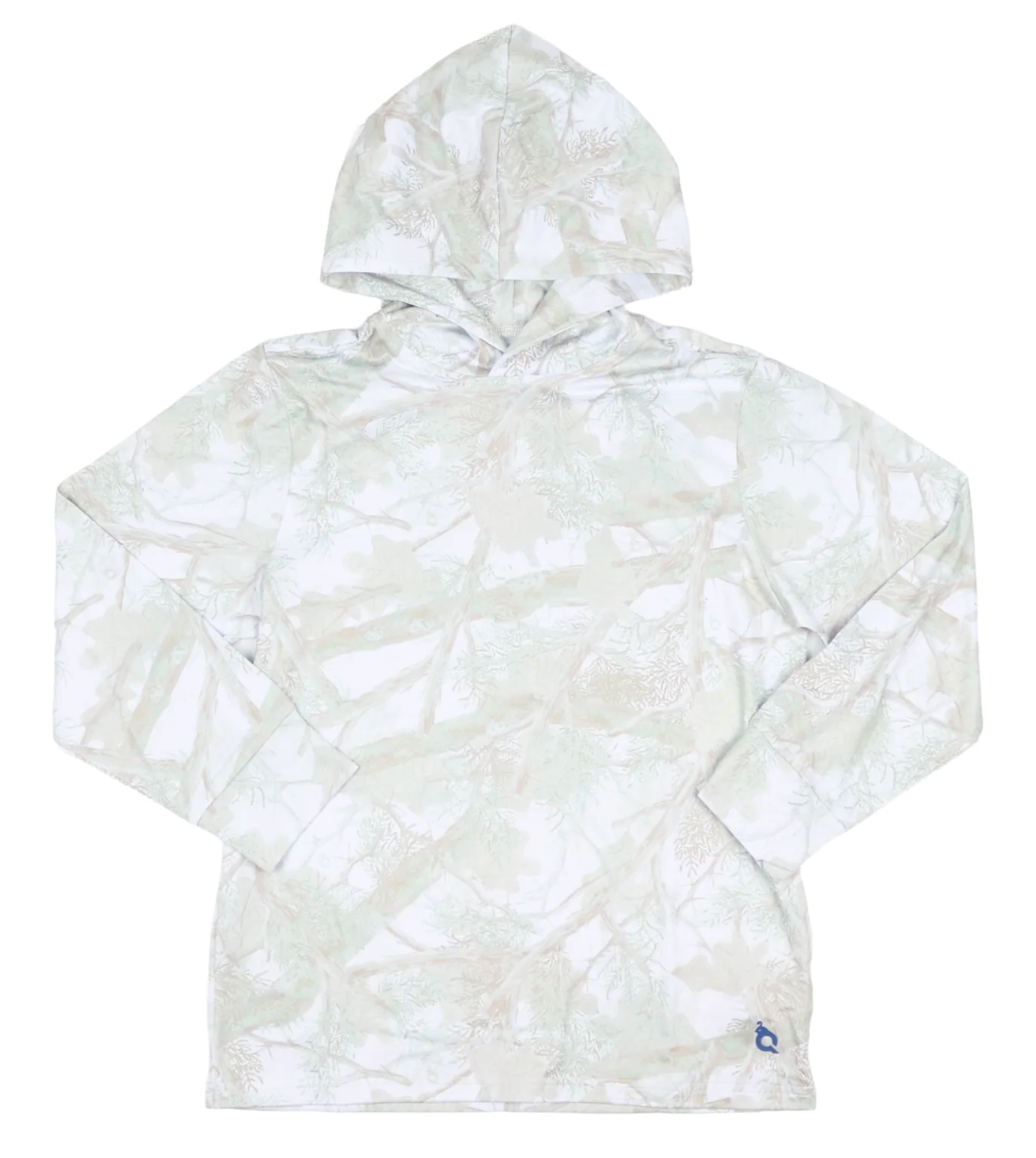Blue Quail Whiteout Camo Lightweight Performance Hoodie