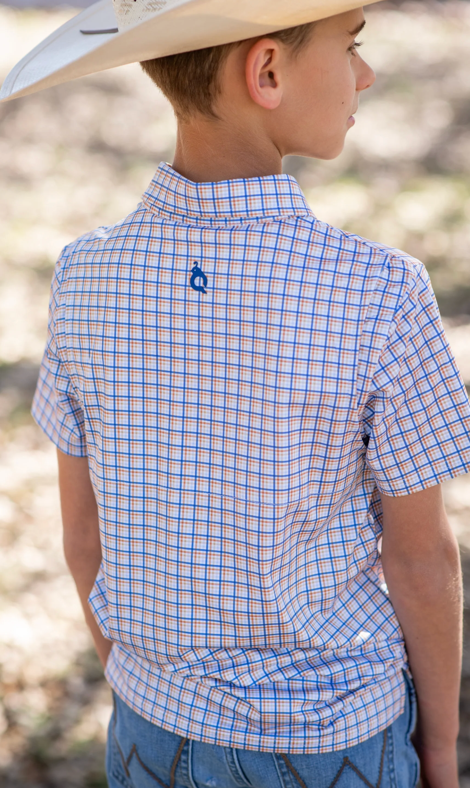 Blue Quail Brazos Plaid Polo SS Shirt