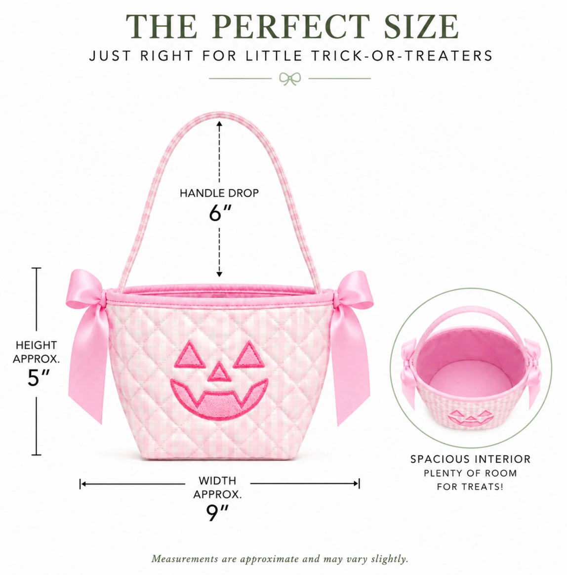 Bits & Bows Petite Pumpkin Tote - Pink