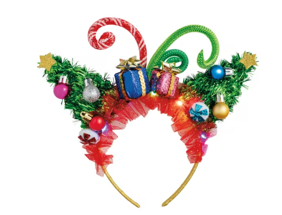 Mud Pie Light Up  Christmas Headband - Gold