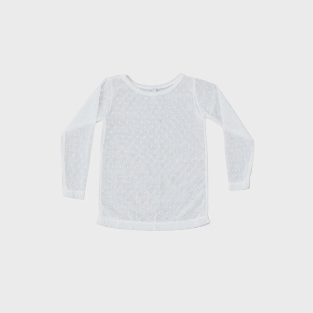 Be Girl Swiss Dot Sheer Layering Top