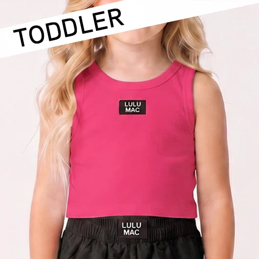 LULU MAC Hot Pink Youth Solid Tank