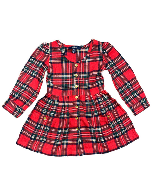 Red Tartan Plaid Dress