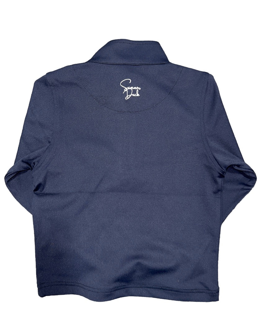 Summer Duck Performance Black Quarter Zip