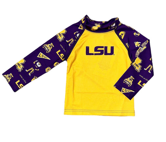 LSU Tigers Print Sleeve Performance Tee