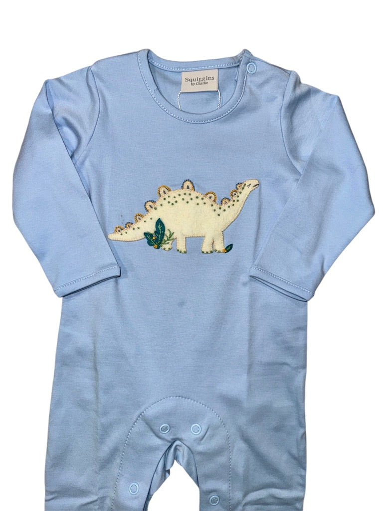 Squiggles Dino Dean Coverall Light Blue